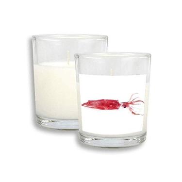 Imagem de Cera de incenso perfumada de vidro com vela branca macia e rosa