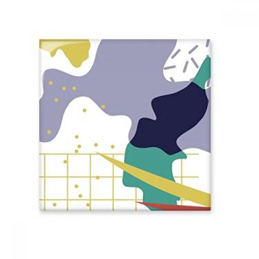 Imagem de Treliça abstrata arte padrão cerâmica azulejo brilhante decalque de tijolo vitrificado pedra adornada