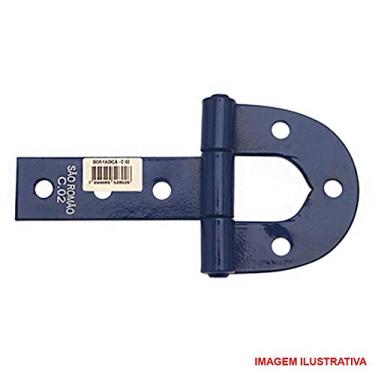Imagem de Dobradiça Porteira 205mm Nº 2 Aço Carbono Pintado São Romão
