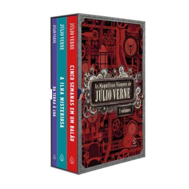 Imagem de As Magníficas Viagens De Júlio Verne Box Com 3 Volumes