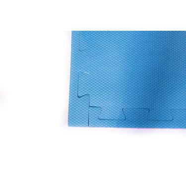 Imagem de KIT TATAME EVA 6 PEÇAS- MEDIDA DAS PLACAS 100X100x40MM (1X1MT X 40MM) AZUL/AMARELO