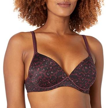 Imagem de Warner's Sutiã feminino Elements of Bliss Support and Comfort sem fio Lift 1298, Animal de pesca de vinho, 40C