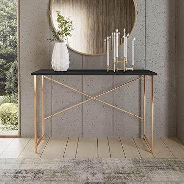 Imagem de Aparador Steel 90 cm Estilo Industrial com Pés em Aço Cor: Cobre/Preto