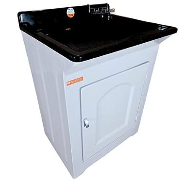 Imagem de Stilofibras Tanque de Lavanderia 40l Externo Com Esfregadeira Lateral Cor:Preto