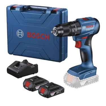 Imagem de Parafusadeira Furadeira Impacto 18V Brushless 2 Baterias 2AH GSB 185-LI BOSCH