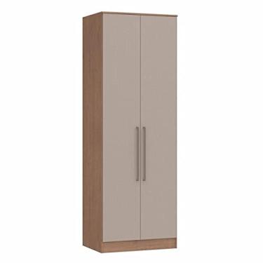 Imagem de Guarda Roupa Modulado 2 Portas Requinte Móveis Castro Macadâmia/Duna Line
