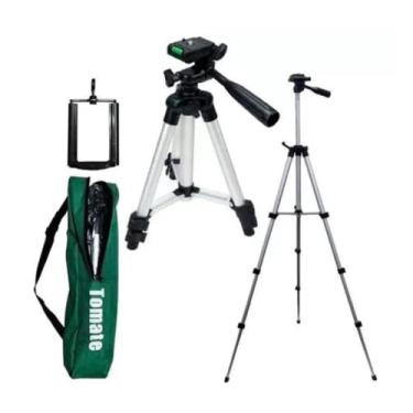 Imagem de Kit Tripe Para Celular ou Câmera Fotográfica 1,20 Metros Com Bolsa Para Transporte MTG-101