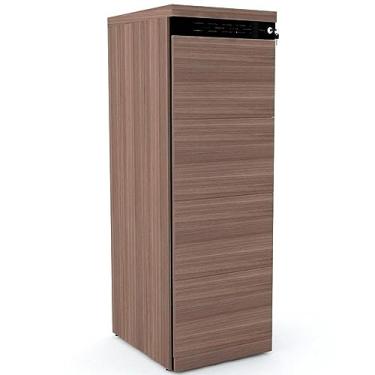 Imagem de Armário de Arquivo Oficio Pe50 Pandin 45,60 cm (largura) em Mdp Cor Walnut detalhe Preto 4 Gavetas
