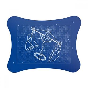 Imagem de Moldura de quebra-cabeça Star Universe Libra com padrão de constelação de libra para decoração de imagem