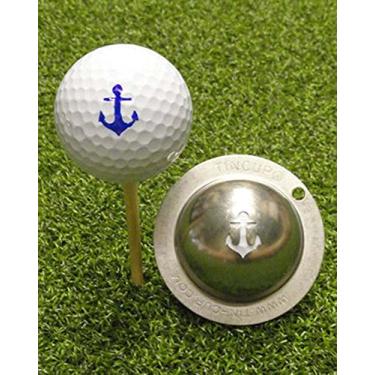 Imagem de Tin Cup Anchors Aweigh Ferramenta de alinhamento de marcadores de bola de golfe personalizada