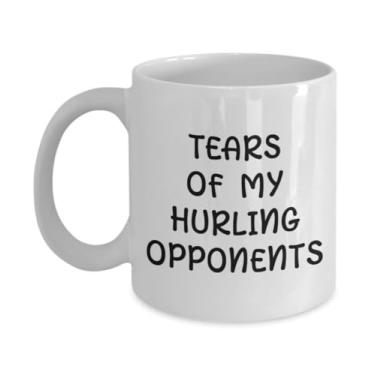Imagem de Caneca de café TrapHurling Opponents Tears, xícara de café para entusiastas de arremessos, caneca de café para entusiastas de arremessos, caneca de brincadeira de fósforo, ideia de presente de aniversário de Natal (325 ml)