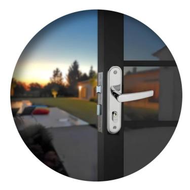 Imagem de Fechadura Para Porta Externa Espelho Concept 405 Cromada Pado 40mm