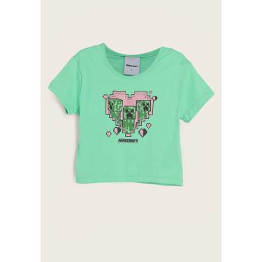 Imagem de Infantil - Camiseta Brandili Minecraft Verde Brandili 35938 menina