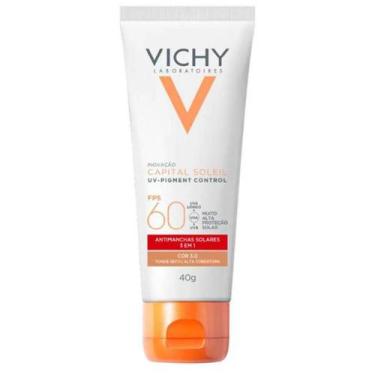 Imagem de Protetor Solar Facial Vichy Uv Pigment Control 3.0 F60 40G