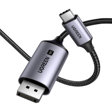 Imagem de Cabo de Dados Ugreen DisplayPort p/Usb-C 8k60Hz 2M Cinza