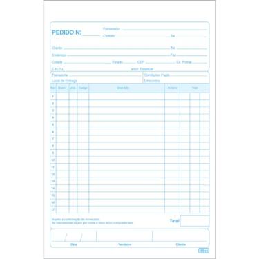 Imagem de Tilibra - Talão de Pedido 1/18 Medio 24x3 Vias - 72 Folhas