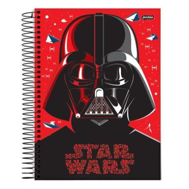 Imagem de Caderno Espiral Univ Cd 1 Matéria 80Fls Star Wars Darth Vader Jandaia
