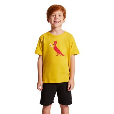 Imagem de Infantil - Camiseta Pica Pau Rockeiro Reserva Mini Amarelo  menino