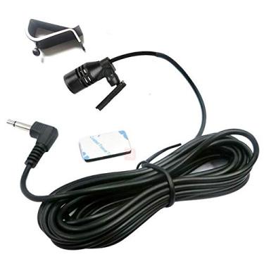 Imagem de Microfone de carro estéreo externo de 3,5 mm compatível com Kenwood Boss Corehan Power JVC Sony Jensen Unidade de cabeça de veículo alpino habilitado para carro áudio GPS DVD