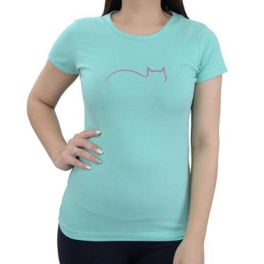 Imagem de Camiseta Feminina Gatos e Atos Cotton Comfort Verde - 9502-Feminino