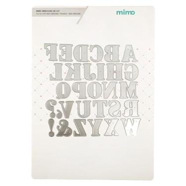 Imagem de Mimo Faca de Corte Embossing - Letras de Imprensa - 30 Pç - Faz Cortes Precisos em Diversos Materiais - É Muito Fácil de Usar na Máquina de Corte e Relevo Mimo Embossing
