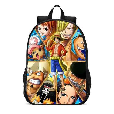 Imagem de Mochila Escolar Infanto Juvenil Anime One Piece Piratas Novidades 0104-Unissex