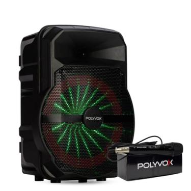 Imagem de Polyvox, Caixa de Som Amplificada Bluetooth XC-710T 300W + Microfone com Fio
