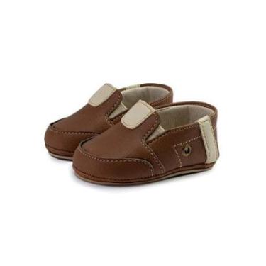 Imagem de Sapato mocassim baby menino recem nascido sapatinho infantil confortavel-Masculino