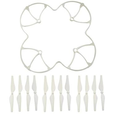Imagem de Luzhengyang Quadcopter Blade Propeller & ive Cover- Replacement for DJI Tello Drone - Shock Absorption & Maximum Durability - White