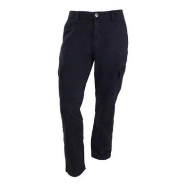 Imagem de Calça Sarja Masculina Freesurf Straight Cargo Preta - 110802-Masculino