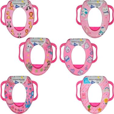 Imagem de Assento Redutor Troninho Desfralde Bebê Macio Rosa Pais & Filhos
