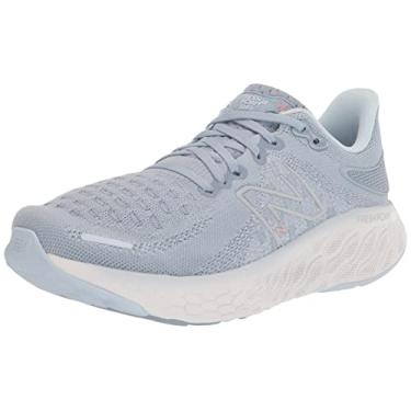 Imagem de New Balance Fresh Foam X 1080 V12 Tênis de corrida feminino, Luz das estrelas/cinza ártico claro, 5 Wide