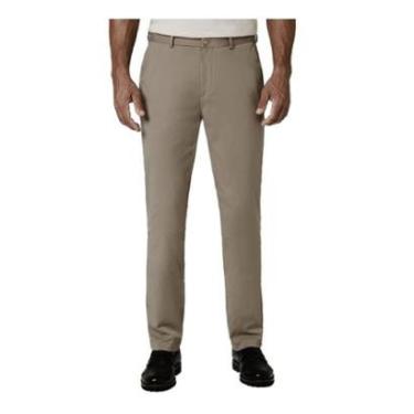 Imagem de Calça Social Masculina Dudalina Alfaiataria Tech Bege Claro - 181214-Masculino
