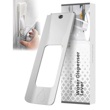 Imagem de heartybay Alavanca dispensadora de água para interior de geladeira, [Operação portátil com uma mão] Alavanca de distribuição de água manual de substituição premium para Whirlpool e outros modelos