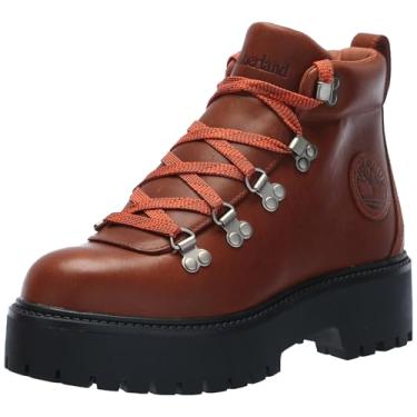 Imagem de Timberland Bota feminina Stone Street Mid Lace Up Fashion Boot, Grão integral enferrujado, 9