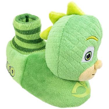 Imagem de PJ Masks Pantufas infantis, Catboy e Gekko, Pantufa de Soquete, Meninos e Meninas Tamanho 5 a 12, Verde, 11-12 Toddler