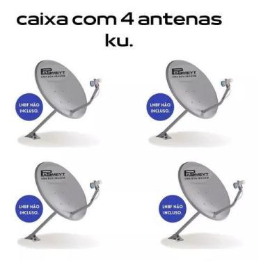 Imagem de Kit Com 04 Antena Banda Ku 60cm - Advansat