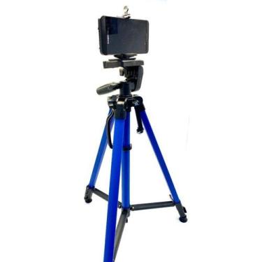 Imagem de Tripé Telescópico Profissional P/Câmera/Celular Tripod 3366 - GYN, Azu
