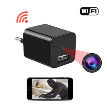 Imagem de Mini câmera espiã com wifi, assista ao vivo pelo celular - Empório For