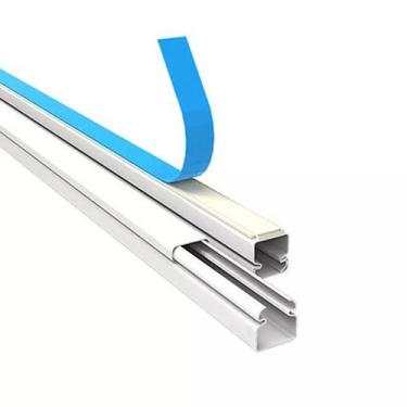 Imagem de 30 Metros Canaleta 10x10mm Fina Fininha Cabo Esconde Fio - Loja Dinka,