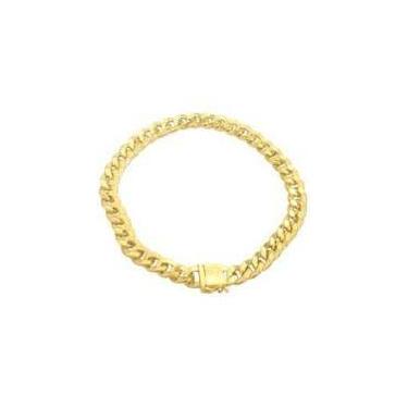 Imagem de Pulseira de Ouro 18K Groumet 21cm 3,00mm a 4,5mm (fina) - Elegancy Joi