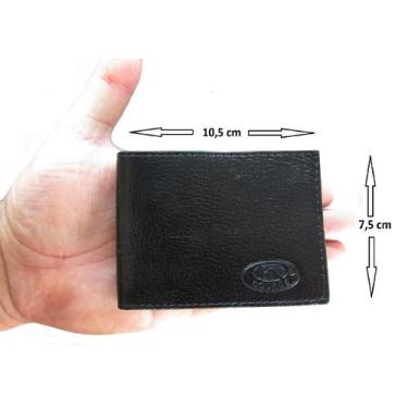 Imagem de Mini Carteira De Couro Compacta Masculina - Fn Couros