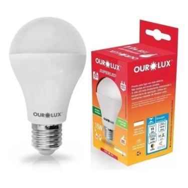 Imagem de Lâmpada Bulbo Led 15w Bivolt E27 Branco Frio 6500k - OUROLUX