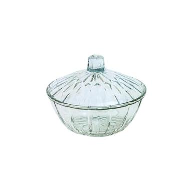 Imagem de Bomboniere De Vidro Com Tampa Baleiro Porta Objeto