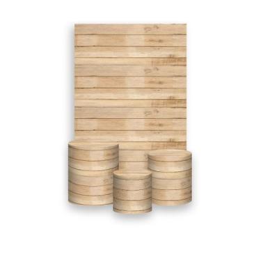 Imagem de Painel De Festa Vertical 1,50 x 2,20 + Trio De Capas Cilindro - Efeito