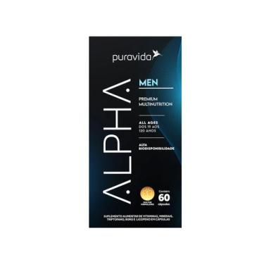 Imagem de Alpha Men Polivitamínico Masculino Premium Puravida 60 Cáps - Pura Vid