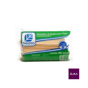 Imagem de Abaixador de Lingua Espátula de Depilação C/100 unid Palito de Madeira