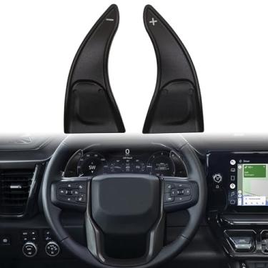 Imagem de Para GMC Sierra 1500 para Buick Enclave/Envision para Chevrolet Silverado 1500 Extensão de mudança de volante, acessórios automotivos (preto)