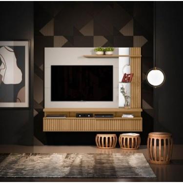 Imagem de Painel Linea Home Maragogi 1,82 Nature / Off White  Tv 60 Polegadas  -