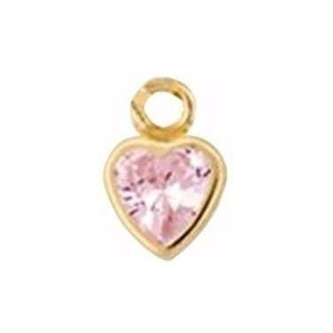 Imagem de Pingente Coração 4mm Para Argolas Em Ouro 18k - RD Magazine